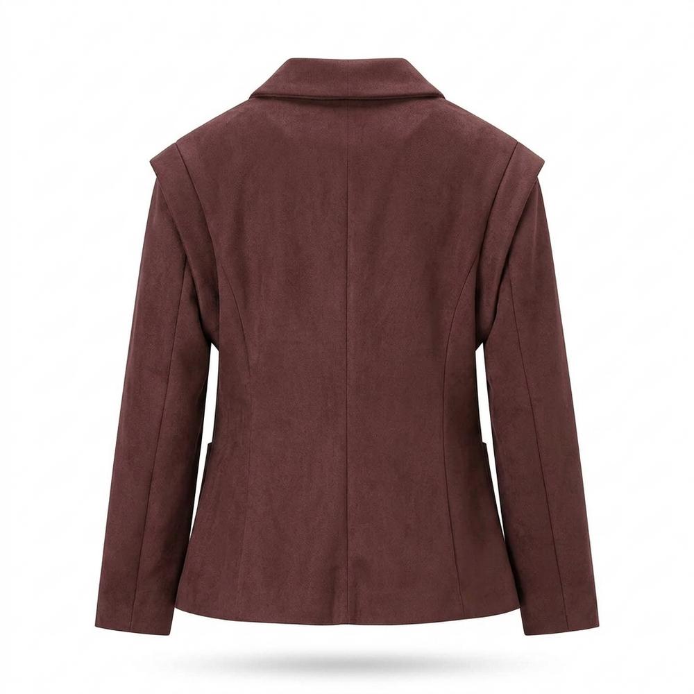 Gentleman Code - Kufis | Tailliert Gefüttert Wildleder-Jacke Damen