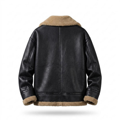 Gentleman Code - Luvin | Warmgefütterte Glatte Lederjacke Herren
