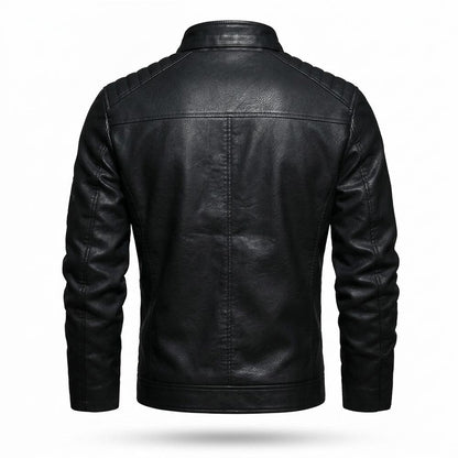 Gentleman Code - Cosil | Gesteppt Bestickt Lederjacke Herren