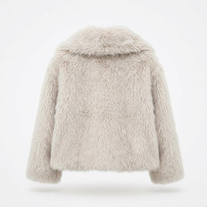 Gentleman Code - Taher | Flauschig Kurzgeschnitten Jacke Damen