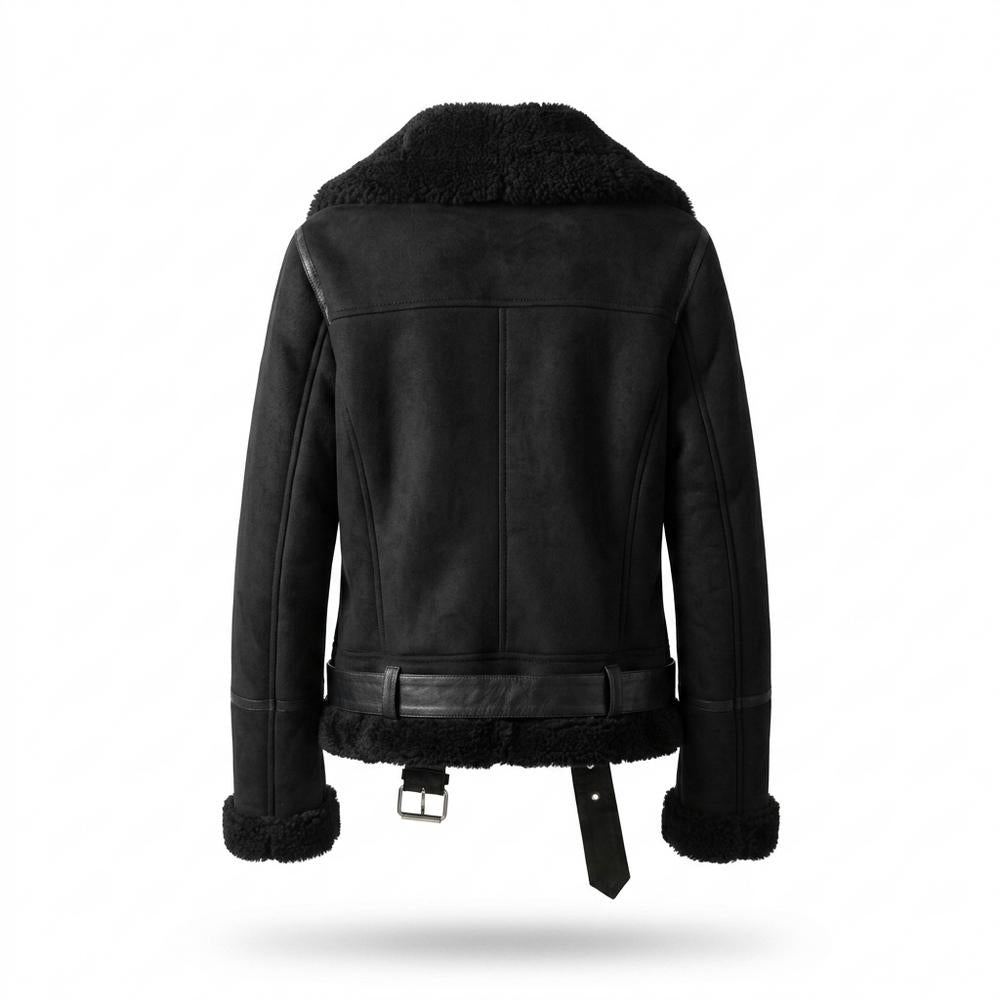 Gentleman Code - Koted | Gefüttert Asymmetrisch Wildleder-Jacke Damen