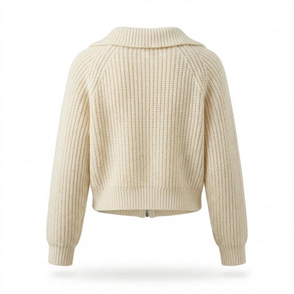 Gentleman Code - Camad | Strukturiert Taillenkurz Strickjacke Damen