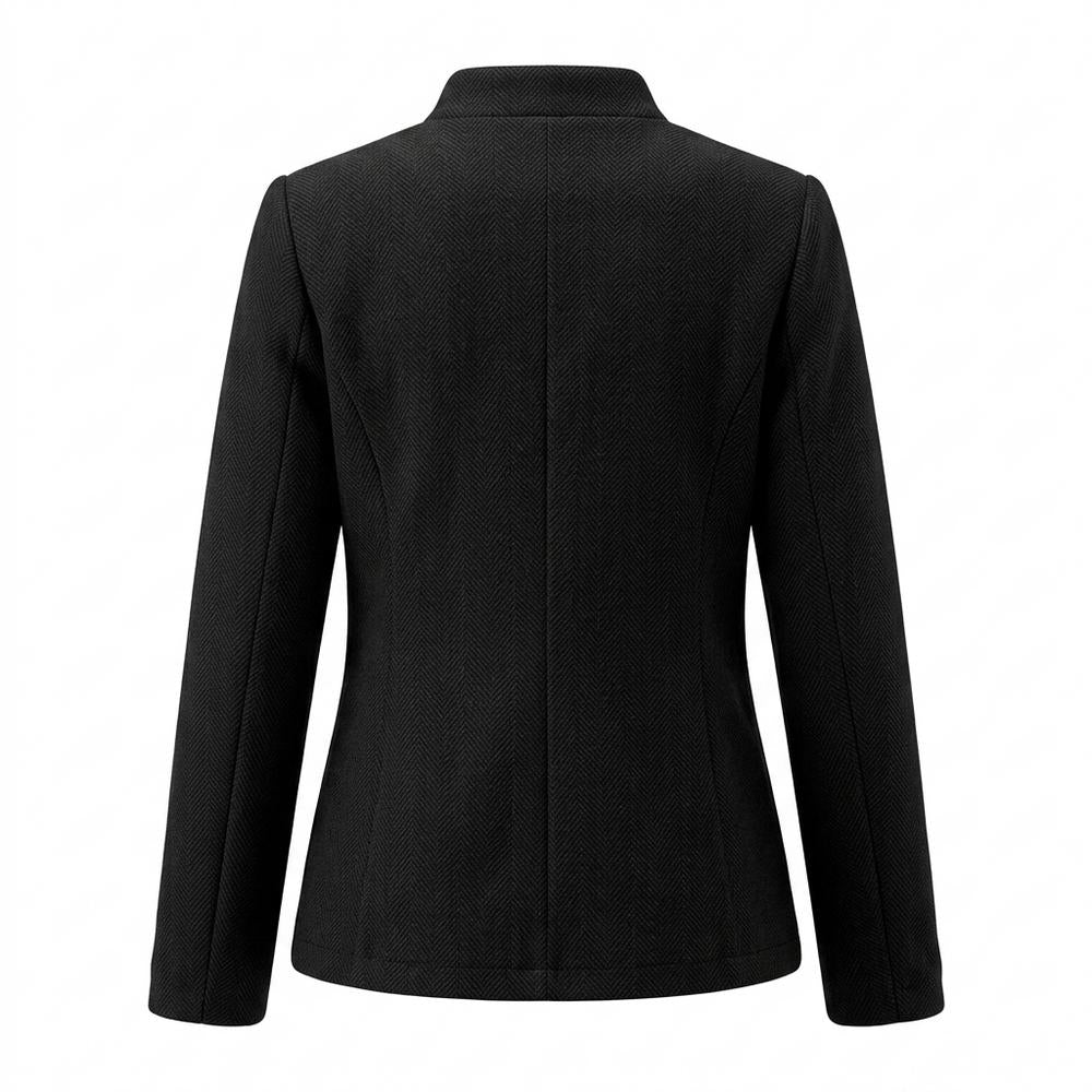Gentleman Code - Kupem | Kragenlos Strukturiert Jacke Damen