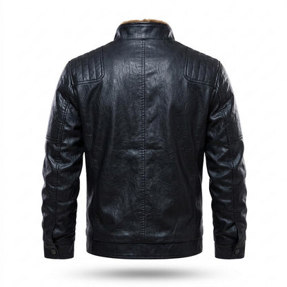 Gentleman Code - Kofiv | Gefütterte Gesteppte Lederjacke Herren