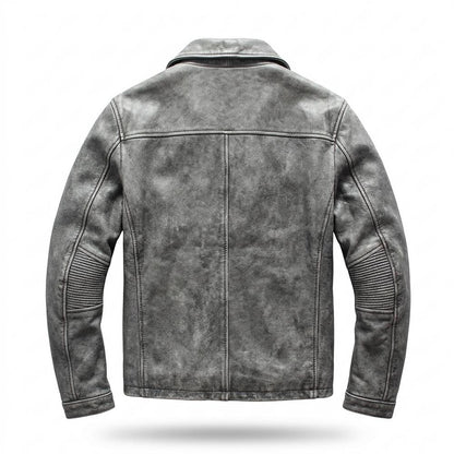 Gentleman Code - Dorum | Robust Gefüttert Lederjacke Herren
