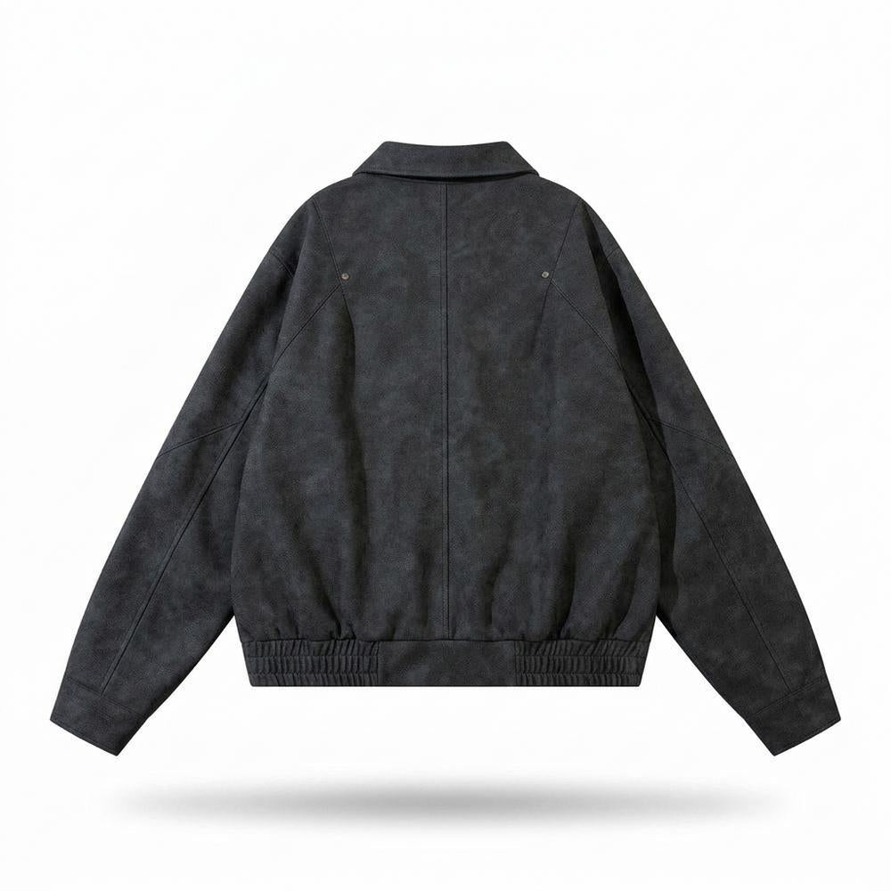 Gentleman Code - Dalan | Velourartig Hochschließend Wildleder-Jacke Unisex
