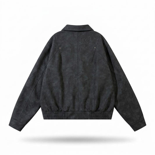 Gentleman Code - Dalan | Velourartig Hochschließend Wildleder-Jacke Unisex