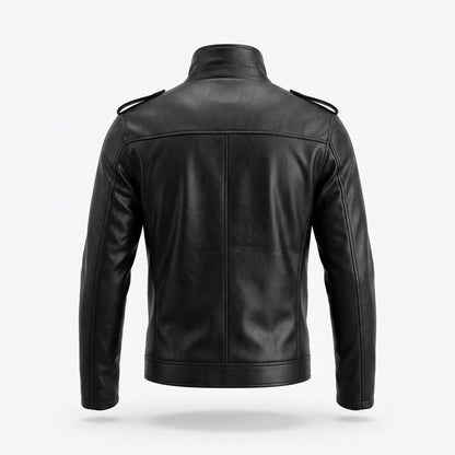 Gentleman Code - Ceked | Asymmetrische Gegürtete Lederjacke Unisex