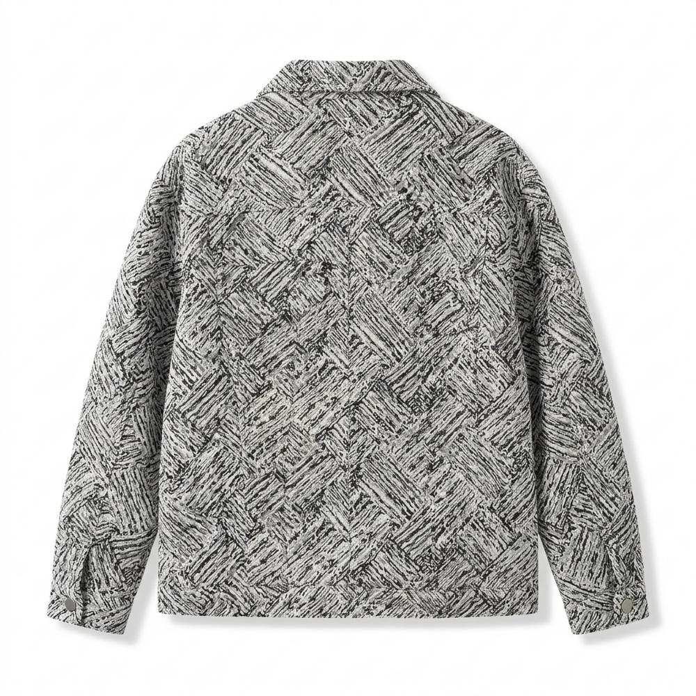 Gentleman Code - Yikak | Gemusterte Gerade Geschnittene Jacke Unisex