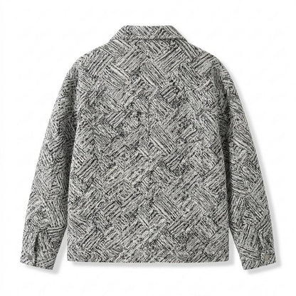 Gentleman Code - Yikak | Gemusterte Gerade Geschnittene Jacke Unisex