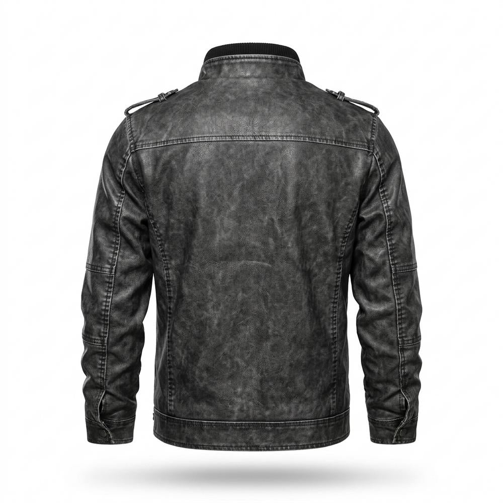 Gentleman Code - Zaful | Gewaschen Gefüttert Lederjacke Herren