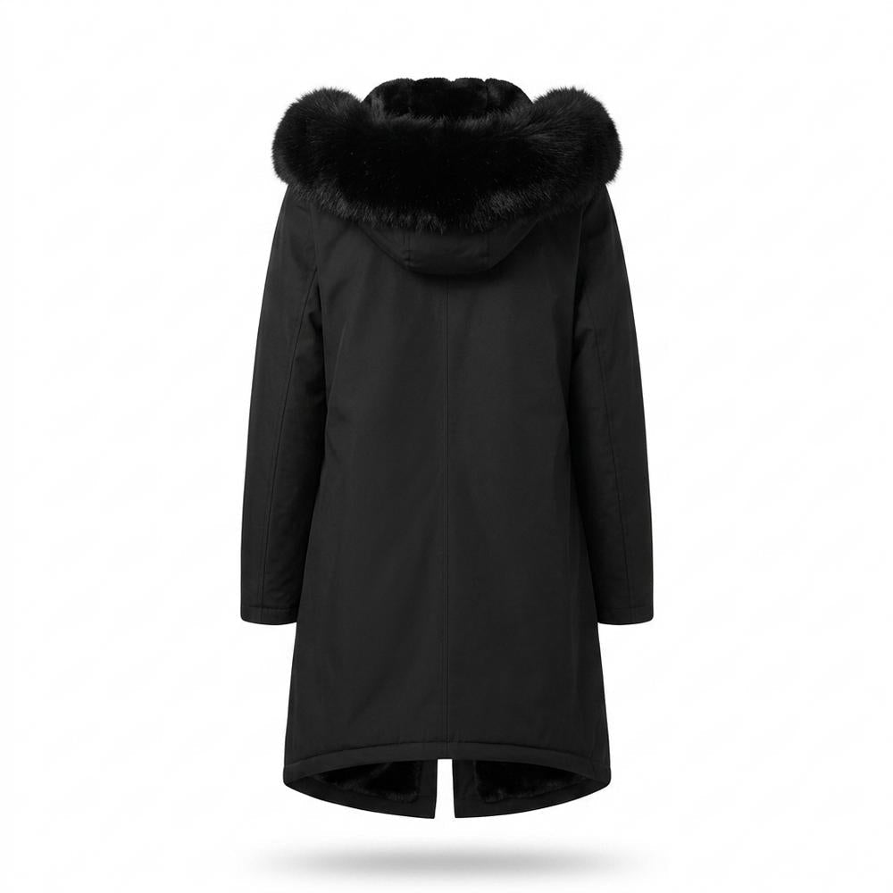 Gentleman Code - Lirov | Gefütterter Plüsch Mantel Damen