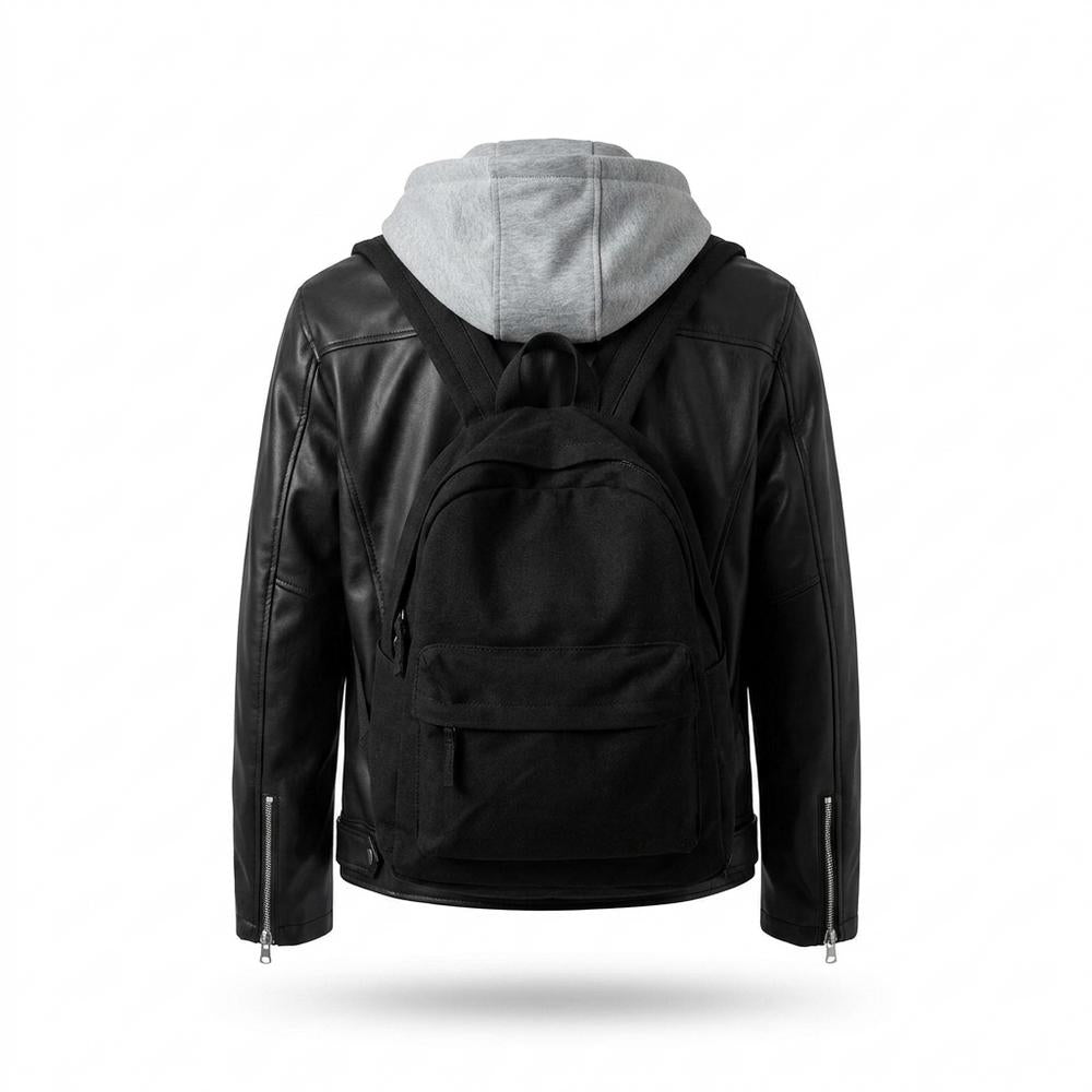 Gentleman Code - Kupit | Gefütterte Asymmetrische Lederjacke Herren