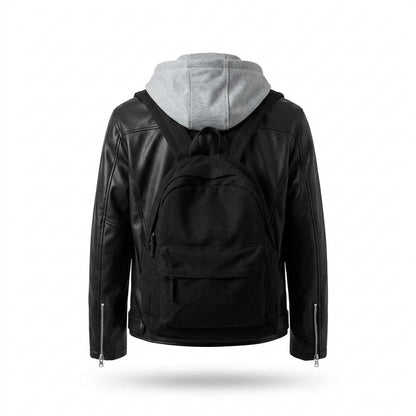 Gentleman Code - Kupit | Gefütterte Asymmetrische Lederjacke Herren