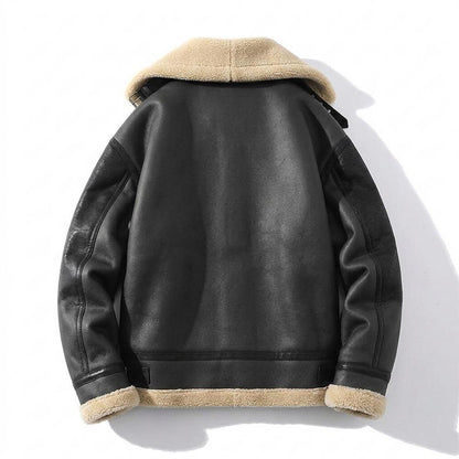 Gentleman Code - Kesom | Warm Gefüttert Lederjacke Herren