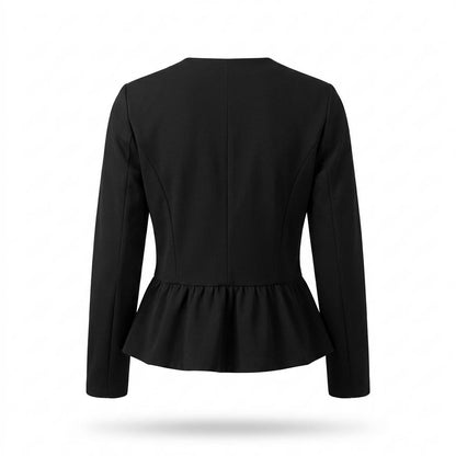 Gentleman Code - Migik | Kragenlose Taillierte Jacke Damen