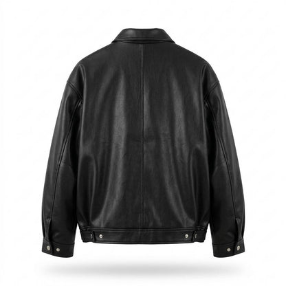 Gentleman Code - Lomir | Kastig Geknöpft Lederjacke Unisex