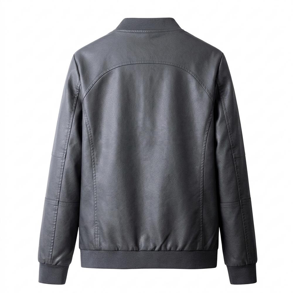 Gentleman Code - Cobam | Gefüttert Tailliert Lederjacke Herren