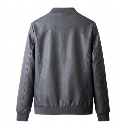 Gentleman Code - Cobam | Gefüttert Tailliert Lederjacke Herren
