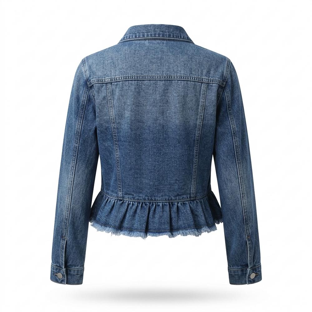 Gentleman Code - Lidik | Gerüscht Geknöpft Jacke Damen
