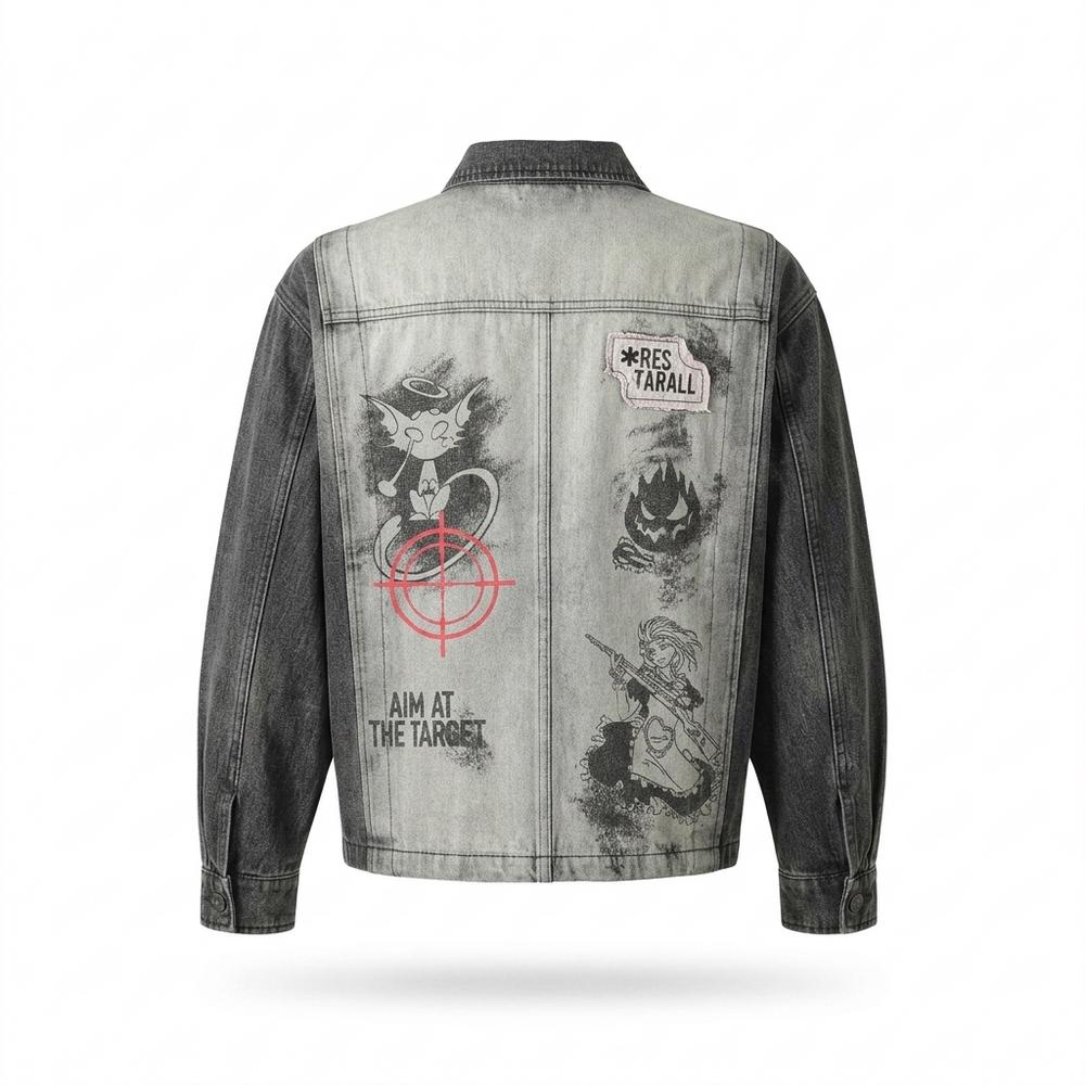 Gentleman Code - Ketir | Bedruckte Zweifarbige Jacke Unisex