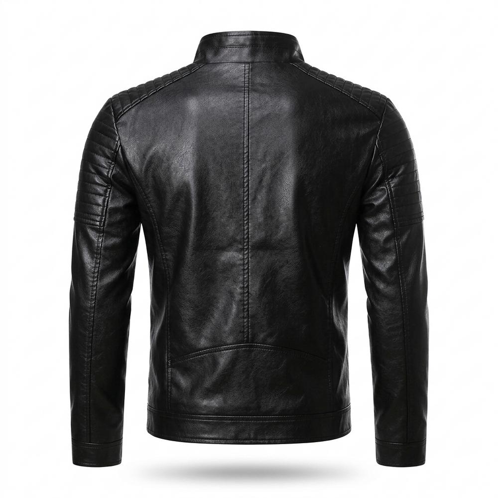 Gentleman Code - Liwat | Gesteppt Tailliert Lederjacke Herren