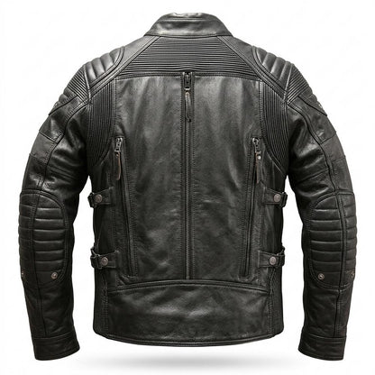 Gentleman Code - Zomes | Gepolstert Funktional Lederjacke Herren