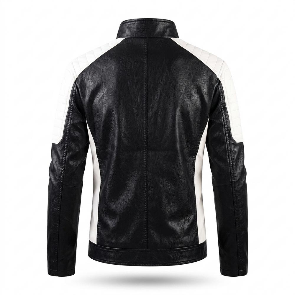 Gentleman Code - Sepat | Gefüttert Zweifarbig Lederjacke Herren