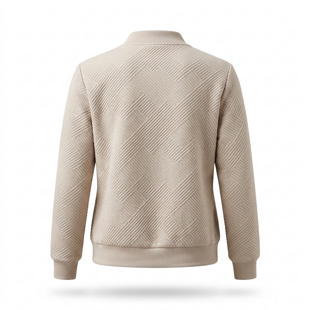 Gentleman Code - Yusad | Strukturiert Reißverschluss Jacke Damen