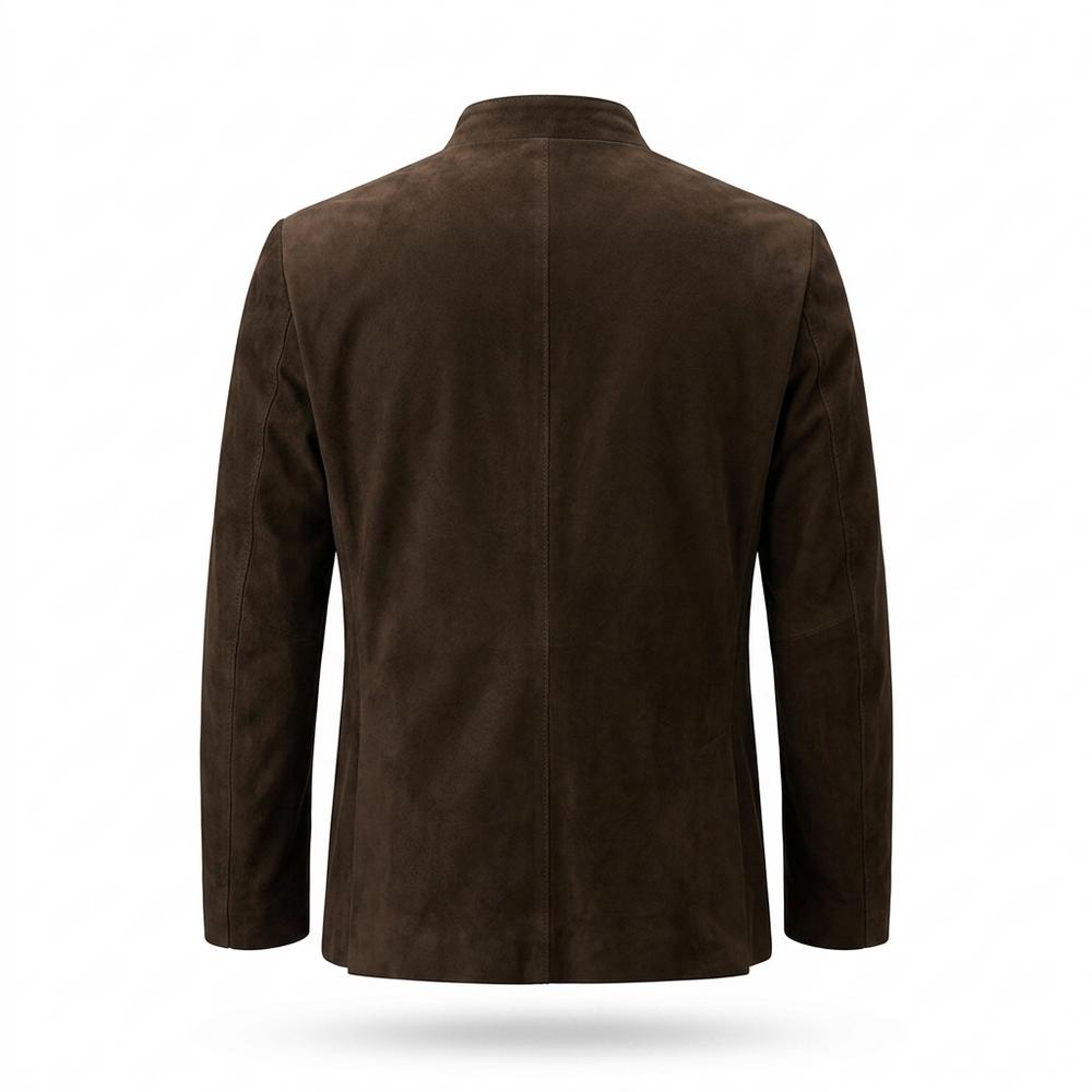 Gentleman Code - Tetom | Einreihig Aufgeraut Wildleder-Jacke Herren
