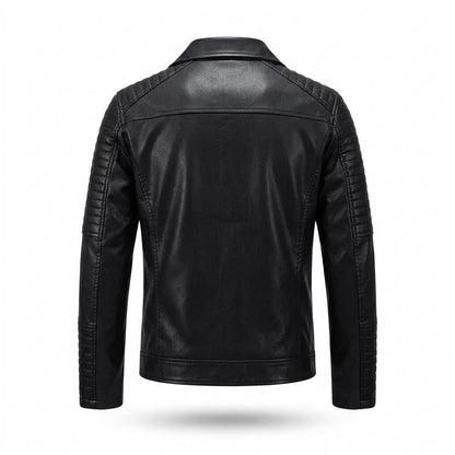 Gentleman Code - Kapas | Gesteppte Taillierte Lederjacke Herren