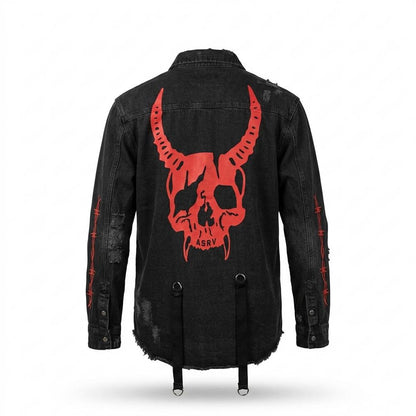 Gentleman Code - Remev | Bedruckt Ausgefranst Jacke Unisex