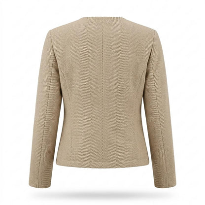 Gentleman Code - Rihus | Kragenlos Strukturiert Jacke Damen