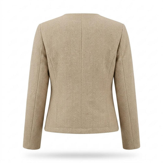 Gentleman Code - Rihus | Kragenlos Strukturiert Jacke Damen