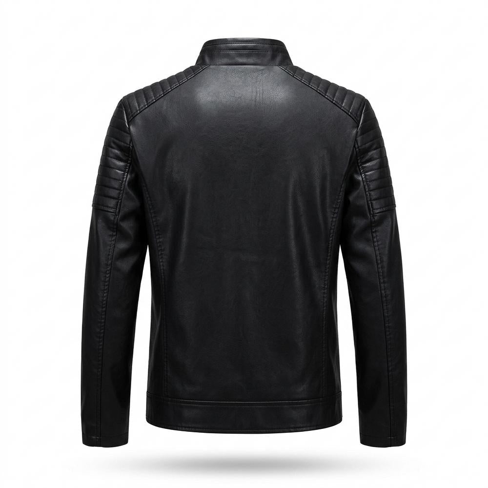 Gentleman Code - Vazem | Gesteppt Tailliert Lederjacke Herren