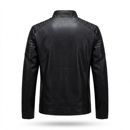 Gentleman Code - Vazem | Gesteppt Tailliert Lederjacke Herren