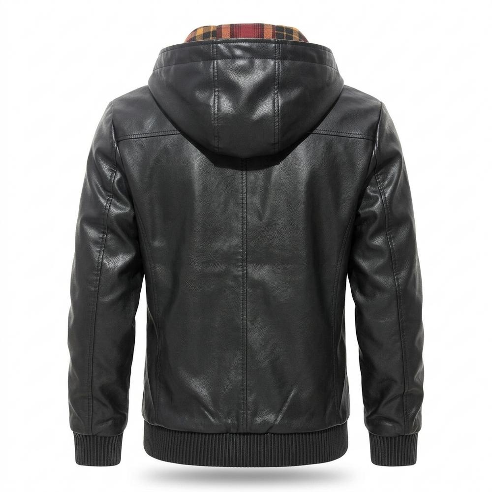 Gentleman Code - Lymor | Gefüttert Gerippt Lederjacke Herren