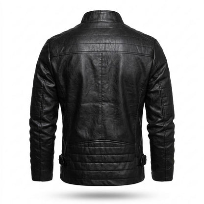 Gentleman Code - Vekin | Tailliert Gesteppt Lederjacke Herren
