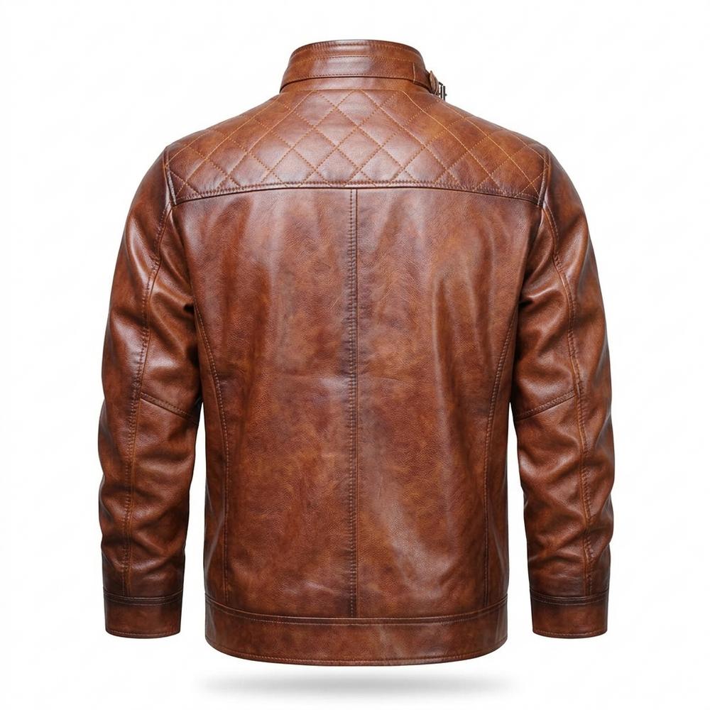 Gentleman Code - Kehot | Gesteppt Gefüttert Lederjacke Herren