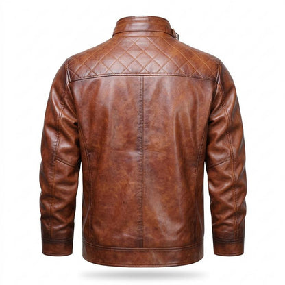 Gentleman Code - Kehot | Gesteppt Gefüttert Lederjacke Herren