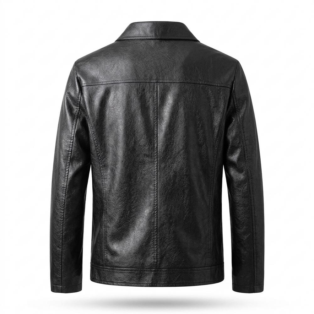 Gentleman Code - Aelom | Glatte Schlichte Lederjacke Herren