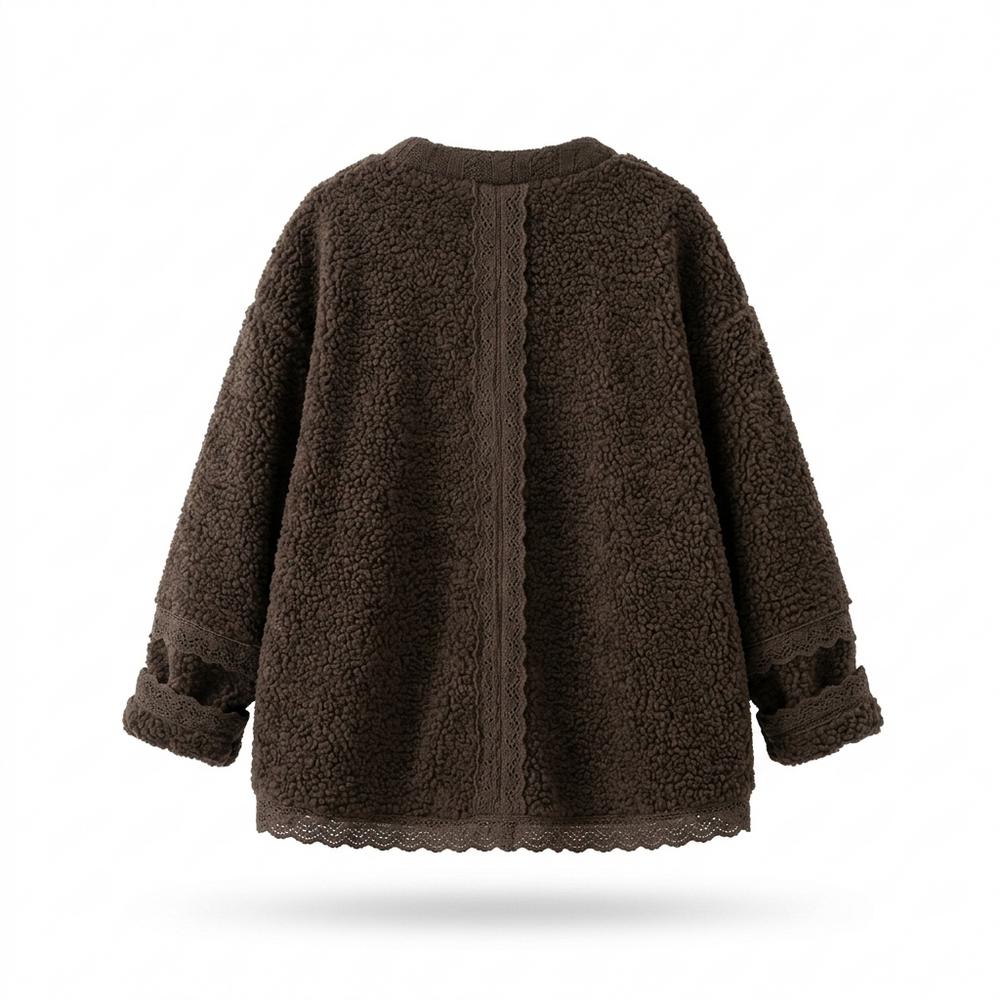 Gentleman Code - Lubok | Strukturiert Kragenlos Jacke Damen