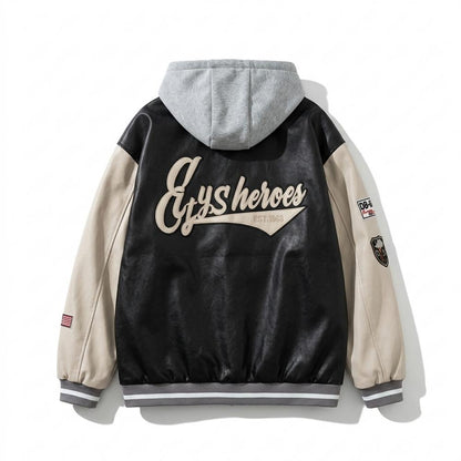 Gentleman Code - Eebel | Geknöpfte Bestickte Lederjacke Unisex