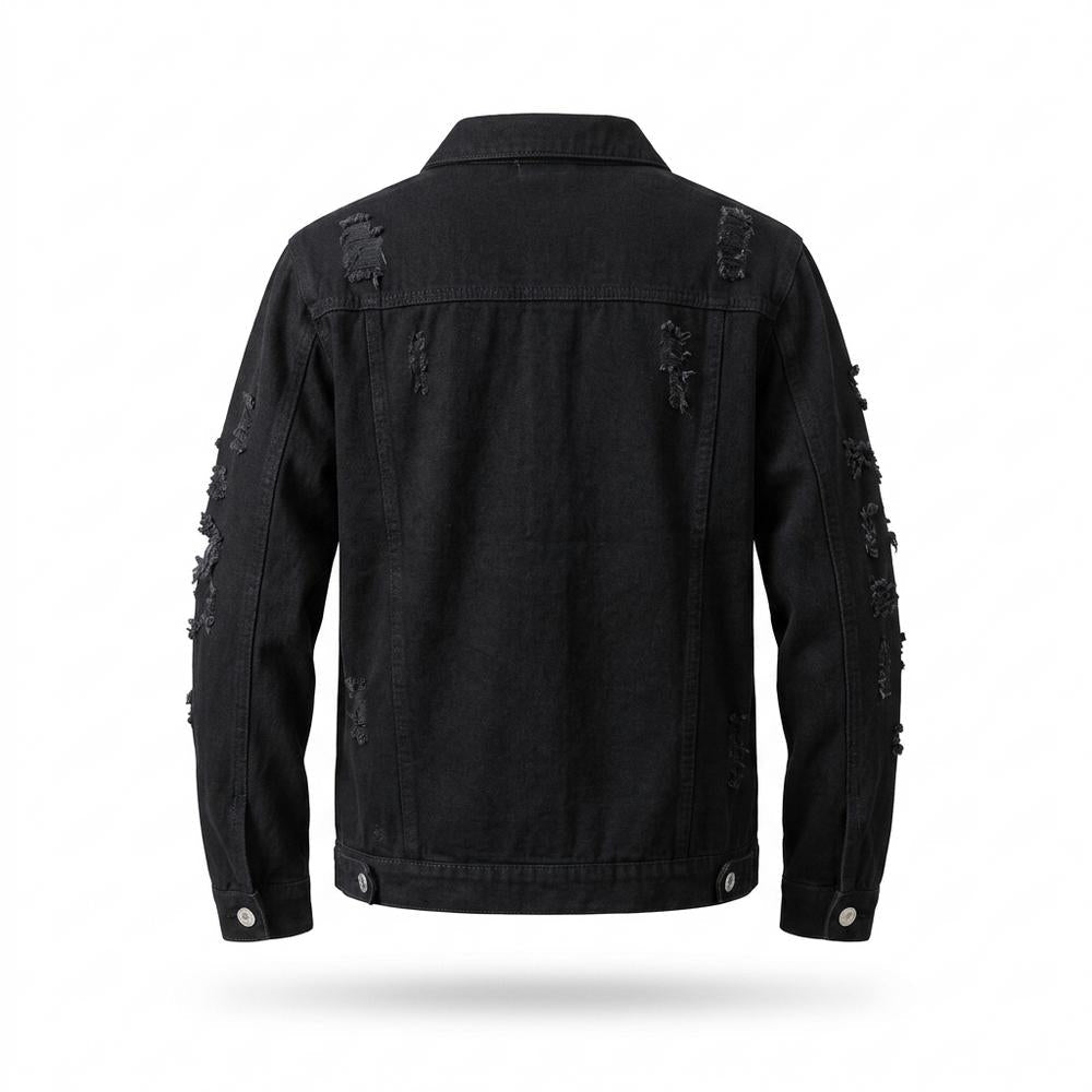 Gentleman Code - Lyven | Zerrissen Geknöpft Jacke Herren