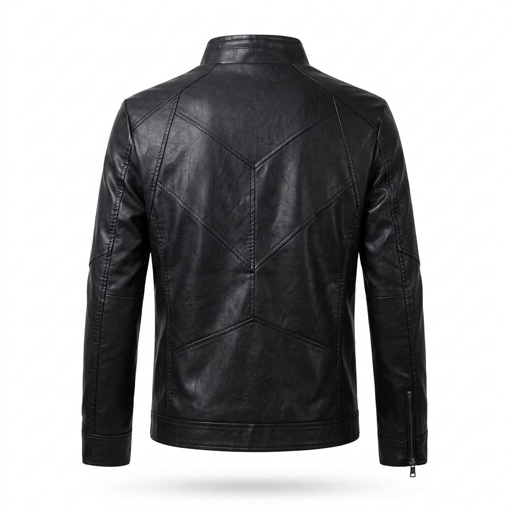 Gentleman Code - Virel | Gesteppt Tailliert Lederjacke Herren
