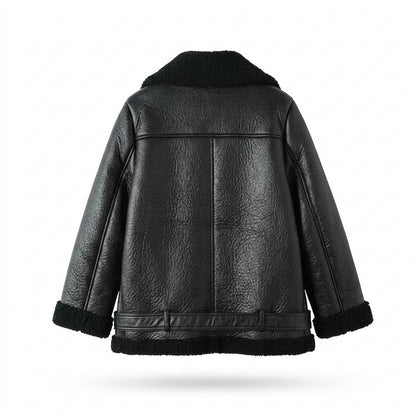 Gentleman Code - Yalin | Gefüttert Asymmetrisch Lederjacke Damen