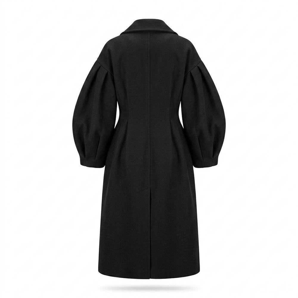 Gentleman Code - Yelid | Tailliert Voluminös Mantel Damen