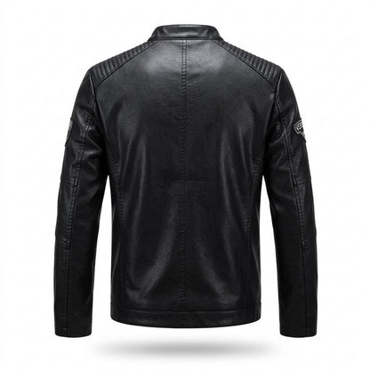 Gentleman Code - Nuhav | Gesteppte Taillierte Lederjacke Herren