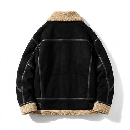 Gentleman Code - Zemit | Warm Gefüttert Wildleder-Jacke Herren