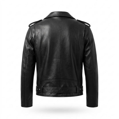 Gentleman Code - Maziv | Asymmetrisch Gegürtet Lederjacke Herren